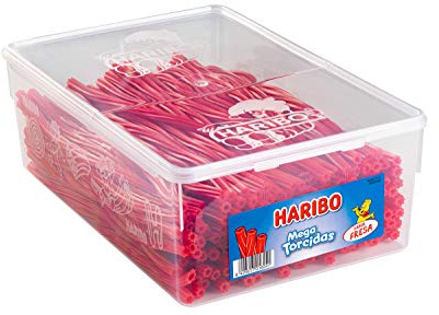 Haribo Mega Torcida Roja Geles Dulces, 1800g