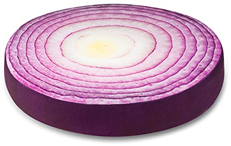 SANDINI Sitzkissen - Rund 38 x 6 cm - Riesige Auswahl - Holz - Obst - Gemüse - Blume des Lebens - Kissen für Wohnräume und Garten - Kinder Bodenkissen