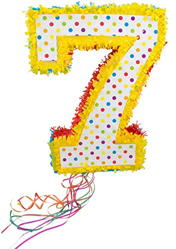 Folat Piñata * ZAHL 7 * für den 7. Kindergeburtstag