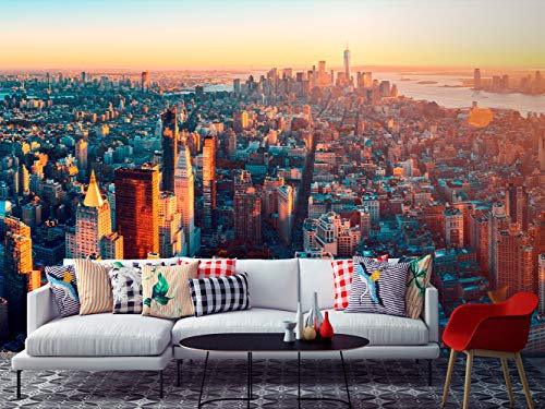 Oedim Wandtattoo, Vinyl und Tapete, Empire State Building New York | Wanddekoration | Vinyl | Wanddekoration | Tapeten | Dekoration für Esszimmer, Wohnzimmer, Schlafzimmer 400x300cm