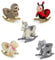 Infantastic® Schaukeltier - Plüsch, ab 1 Jahr, für Baby und Kind, Elefant/Einhorn/Faultier/Marienkäfer/Schaf, mit Gurt, Musik, Griff, Fußstütze - Schaukelstuhl, Schaukelspielzeug, Schaukelpferd