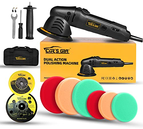Exzenter poliermaschine, 6 variable Geschwindigkeiten, 125 mm, für Autos, Motorräder und Boote, Polieren, Schleifen, Wachsen, Auftragen von Glasuren