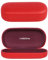 molshine Sonnenbrillen Etui aus Hartschalen Leder, klassisches großes Brillenetui für Damen und Herren, Sonnenbrillen (Rot)