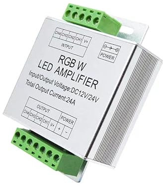 Barre lumineuse LED 5050SMD RGB / RGBW 5050 avec amplificateur combiné avec 4 broches / 5 broches DC12 V / DC24 V