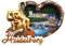 Bronze Affe Heidelberg Deutschland Kühlschrankmagnet Reise Souvenir 3D Kühlschrank Dekoration Magnetaufkleber handbemalt