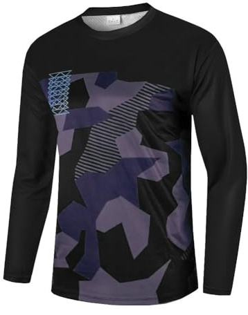 UGLY FROG SJF03Hu Newest Herren Mountainbike Downhill Freeride BMX Trikot Shirt Motocross Langarm Ärmel MTB/Downhill Cycling Jersey