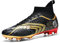 BLBK Mens Football Boots Professional Football Shoes Suitable for Artificial Turf Trainers High Top Spikes Boys Outdoor Training Football Boots,Black Gold 3.5UK