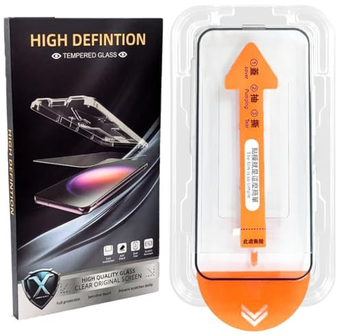Screen Protector for iPhone X, iPhone Xs & iPhone 11 Pro – Pack of 1 Tempered Glass Film with Auto-Dust Removal Tool, Touch Responsive, Easy Install, Oleophobic Coating, Slim Fit, Edge to Edge Design