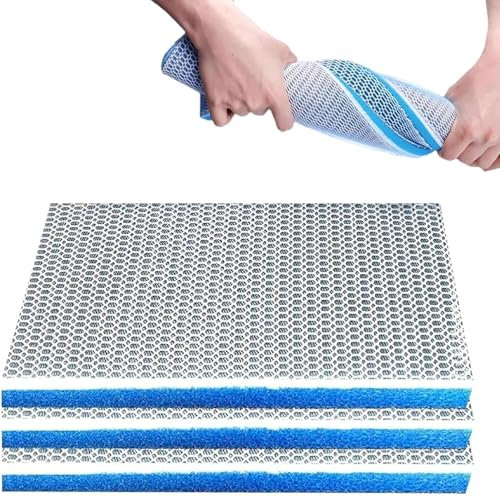 HENGBIRD 2pcs 8D Mousse Filtre Aquarium,Mousse Filtre Bassin 30 x 20 cm,ouate Aquarium,Mousse a decouper,Filtre pour Aquarium,Peut être réutilisé Étang, Aquarium la Purification de l'eau