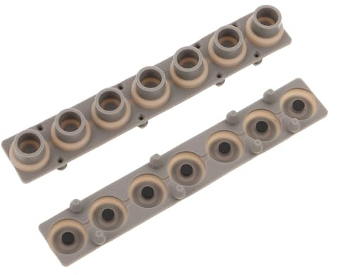 UPKOCH 2pcs Electronic Piano Key Pad Replacement Silicone Contact Strip for Keyboard Repair with Stable Performance and High Sensitivity, for Beginners on Stage and School