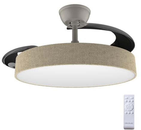 Cecotec Deckenventilator EnergySilence Aero 4222 Invisible Textile, 106 cm