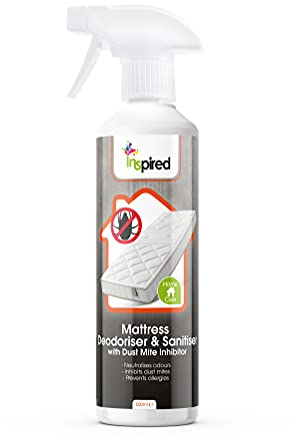 Inspired Mattress Deodoriser/Sanitiser and Dust Mite Inhibitor, 500ml, clear