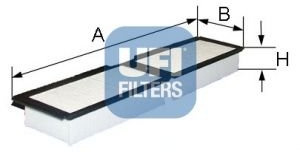 UFI 53.055.00 Filter, Innenraumluft