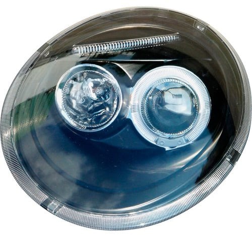 AutoStyle Satz Scheinwerfer passgenau | kompatibel mit Volkswagen New Beetle 1997-2011 - Schwarz - inkl. Standlichtringen
