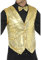 Smiffys Pailletten-Weste, Gold