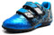 Jamron Tiebao Niños Guay Multicolor Bucle&Gancho Zapatos de Fútbol Fustal Zapatillas de Futbol Suelo Duro Césped Interior Azul 376660 Niño Grande EU35