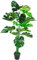 Leaf Plante Artificielle Monstera en Pot Noir 120 cm