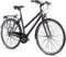 CHRISSON 28 Zoll Citybike Damen - City One schwarz 50 cm - Damenfahrrad mit 3 Gang Nexus Nabenschaltung - praktisches Cityfahrrad für Frauen