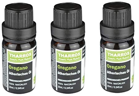 Tharros Wilder Berg Oregano Öl zum Einnehmen– Berg Olymp 3x 10 ml in Premium Qualität – 100% ätherisches Oreganoöl aus Griechenland