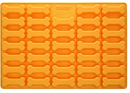 Collory molde de silicona para hornear huesos grandes (7cm), molde para hornear huesos para galletas y golosinas para perros, molde para praliné, antiadherente y apto para alimentos (sin BPA)