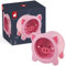 Janod - Schweinchen-Spardose aus Holz für Kinder - Transparente Seite und magnetische Klappe - Kinderzimmer-Deko - Ab 3 Jahren, J04653
