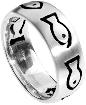 Ring - Fisch - Silber 925/000 -,