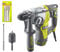 Pack Perforateur Burineur RYOBI SDSPLUS 800W - 4 modes - RSDS800-KC - Kit 3 burins SDS+ RIOBY 1 pointe - 1 plat - 1 bêche - RAKSPC03