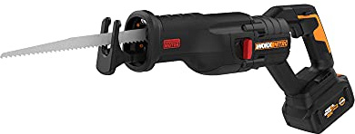 Worx Nitro WX516L 20V Power Share PRO 4.0Ah Cordless Reciprocating Saw with Brushless Motor