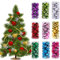 Souarts 24 Stücke Weihnachtskugeln Kunststoff, 3cm Weihnachtsbaumkugeln Weihnachtsbaum Deko Glänzend Weihnachten Dekoration Ornamente Christbaumkugeln(Türkis)