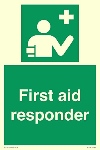 Schild First Aid Responder, 200 x 300 mm, A4P