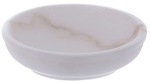 Holyart Incensarios y navetas: Escudilla para Incienso de Piedra ollar Blanca d. 10 cm