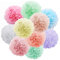 10 Stück Farbige Seidenpapier Blumen, Hochzeitsfestdekorationen Pom Pom Hängende Girlande Papierblumenball für Geburtstagsdekoration Baby Shower Hochzeitsfeierzubehör (10)