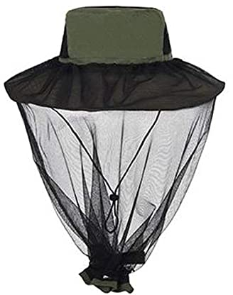 Mückenkopf-Netzhut, für Herren und Damen, Outdoor-Sonnenhut, Fischerhut, Fischerhut, mit verstecktem Netz, Gesichtsschutz, Imkerhut für Outdoor, Safari, Angeln, Gartenarbeit, Wandern, Reisen, Farbe-1,