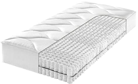 Frankenstolz 7-Zonen-Tonnentaschenfederkern-Matratze Saphire 1.000 T Härtegrad 3 90x200 cm