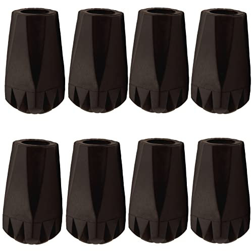 Haplustar Trekkingstöcke Spitzen-Set – 6 Stück bis 8 Ersatz-Gummi-Trekking-Schutzkappen für die meisten Wanderstöcke – 11 mm Durchmesser