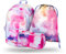 Baagl Schulrucksack Set Mädchen 3 Teilig, Schultasche für Grundschule Volksschule, Grundschule Ranzen mit Brustgurt, Ergonomischer Schulranzen (Painting)