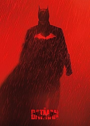 Displate Offiziell DC Comics MetallPoster Magnetische Befestigung Inklusive Lizenziert Bilder Hochwertiges Poster Batman Movie 2022 - Bat-Man 45 cm x 32 cm