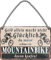 Blechschild ''Geld allein macht nicht glücklich Mountainbike (mit fahrer)'' 18x12cm Lustige Sprüche Feier Vintage Retro Geburtstag Deko Party Überraschung Fan Fahrrad Rad Bike Tour Radeln Downhill