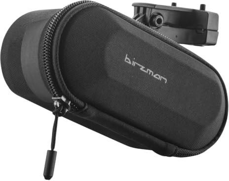 Birzman Satteltasche mit Halter Oval, Schwarz, 0,5 L, BM19-PO-RAM-BAG