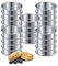 Exogio 20 Pack Cercle Tartelette Antiadhésifs, Cercle a Patisserie 10cm, Moules à Muffins en Acier Inoxy, Anneaux à Gâteaux, Cercles à Double Roulés pour Muffins Mousse Tartes Gâteaux Crumpets