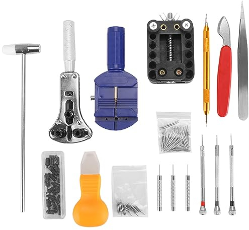CACAR Uhrenwerkzeug Set of 147, Uhrenreparatur Uhrmacherwerkzeug Watch Tools in Schwarze Nylontasche für Die Meisten Uhrens Profi Größer Einstellbar