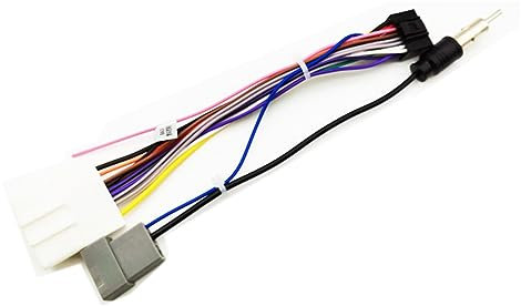 Toiumops Wiring Harness for Nissan Qashqai J10, Versa, Cube, Sentra, X-trail, 16 Pin, ISO, Original Vehicle Specific, Metal, ABS, Modern Style