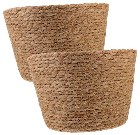 INOOMP Rattankorb-Set Geflochtener Pflanzkorb Seilkorb Dekorative Pflanzkörbe Für Und Garten