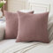 Velvhom Kissenbezug 50x50 Moderne Sofakissen Dekokissen Kordsamt Rosa Boho Kissenhülle Quadratisch Streifen Zierkissenbezug für Sofa Schlafzimmer Wohnzimmer Auto 2er Set