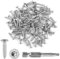 100 Pièces Vis Inox, Vis a Bois M4*20mm à Tête Fraisée, Vis Autoforeuse Metal Inoxydable 304 Tête de Prunier avec Tournevis à Tête de Plumier,Vis Bois pour Meubles