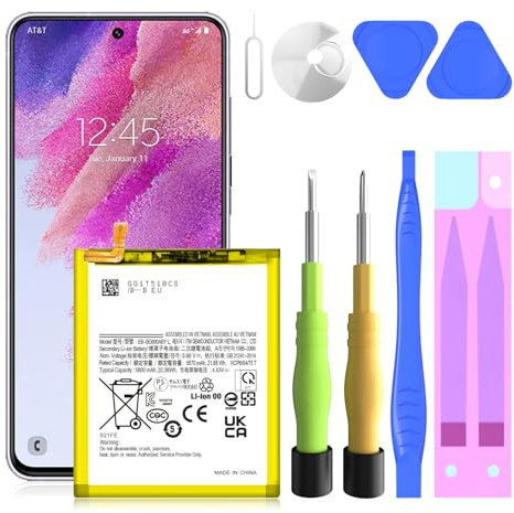 TQTHL Galaxy S21 FE Battery,5800mAhใ 2024 Upgradedใ EB-BS912ABY Replacement Battery for S21 FE 5G SM-G990U|SM-G990B with Repair Tool Kits