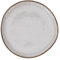 Villa d'Este Home Tivoli The Market G - Juego de 6 platos llanos de gres, color marfil con borde marrón