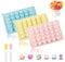 OT-NVWOZR 3 Stück Gummibärchen Form, Bonbon Formen Silikon mit 2 Pipetten Silikonform Gummibärchen, Schokoladenform Bonbonform Selber Machen Set für Süßigkeiten Schokolade Gelee