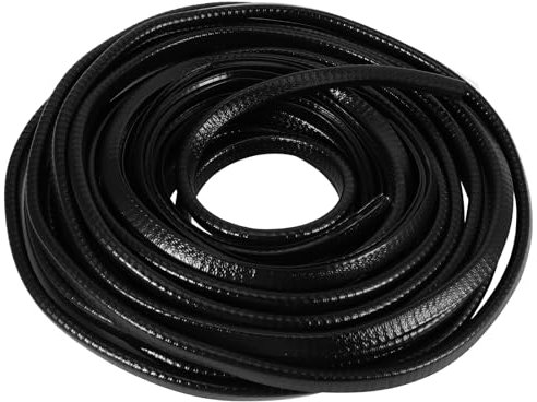 ZONJIE Car Door Edge Protector - 32.8Ft(10M) U Shape No Glue Car Edge Trim Rubber Seal, Universal Car Door Anti-Collision Strip, Black
