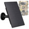 Panneau solaire pour caméra de chasse avec batterie, source d'énergie durable IP66, panneau solaire compatible avec plusieurs tensions, pour caméras solaires